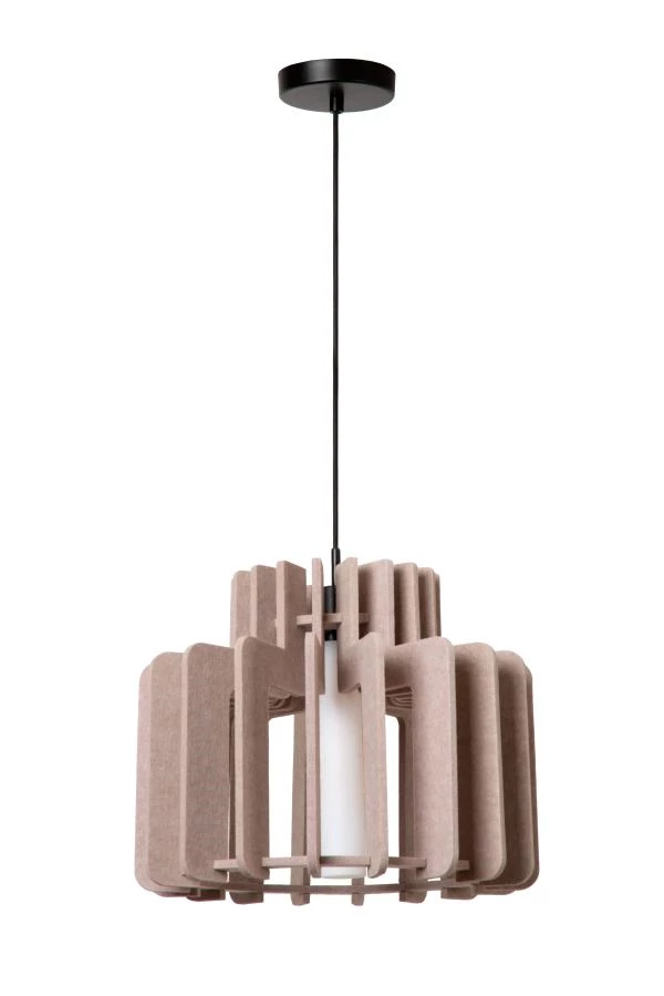 Lucide ROLLO - Pendelleuchten - 1xE27 - Taupe - ausgeschaltet